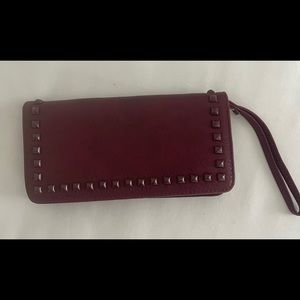 🔅 Clutch or wallet in red wine color, New